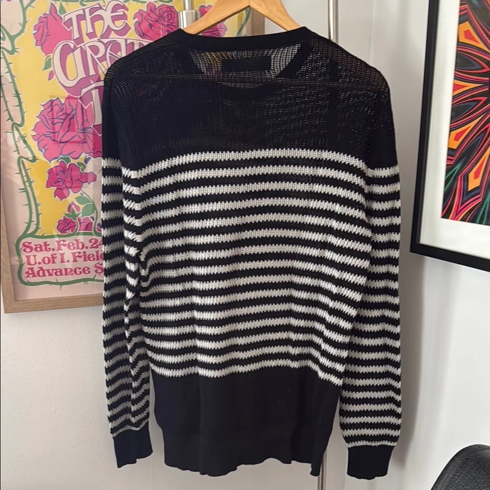 All SaintsBlack and White Striped Sweater - Picture 3 of 3